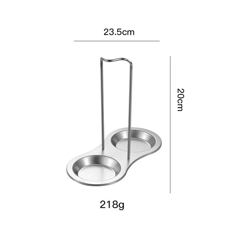 Supporto in metallo argento
