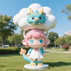 D596 Statuetta Decorativa di Lusso in FRP ad Alta Densità, Pezzo d'Arte Personalizzato per Centri Commerciali, Ornamento per Immobili, Artigianato Premium - Product Image 2