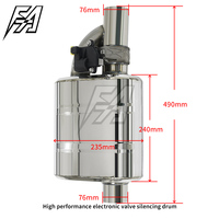 Silencieux d'Échappement Universel d'Usine 3 Pouces de Haute Qualité à Valve Électronique pour Tube d'Échappement Catback Tambour de Valve Haute Performance 76 mm