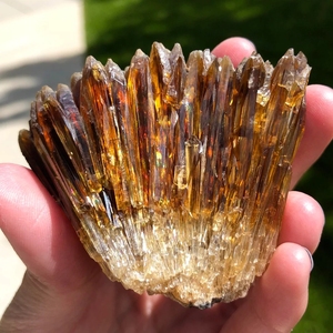 Venta al por mayor de alta calidad Natural crudo ámbar calcita racimo áspero ámbar racimo cristales artesanías para decoración Fengshui - Product Image 4