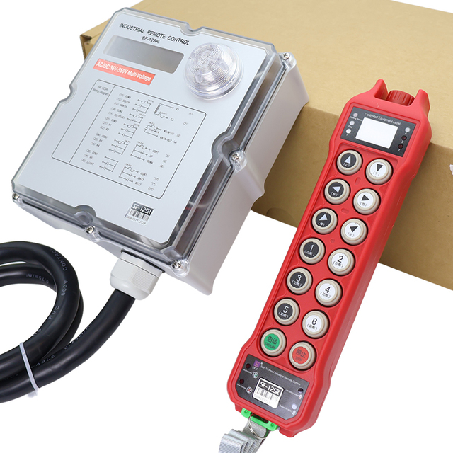 Customizable 12V-550V Voltage Module Handle 12 Buttons Single Speed Crane Remote Control Wireless With Identification Card