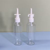 Mist 15ml Amber Vide Saline Pompe Nasale Vaporisateur 10ml 30ml Verser Sinus Plastique avec Bouchon à vis pour usage chimique