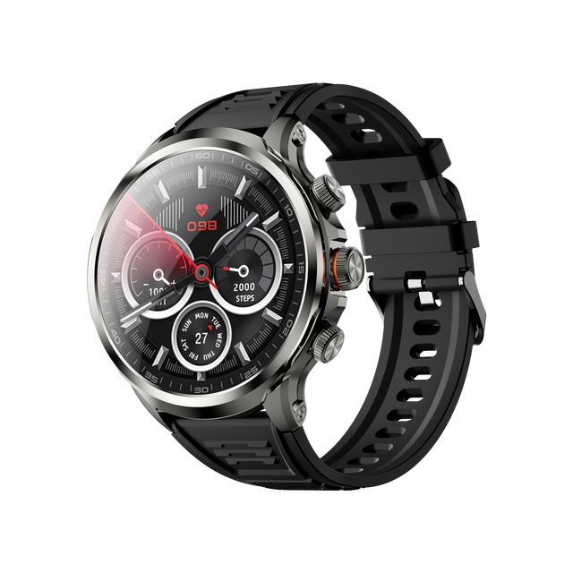 Fashion Smart Watch 1.85-inch AMOLED 4G Android SIM GPS Heart Rate Monitor 2MP Camera Waterproof IP67 Business Man Smart Watch