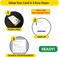 Tarjetas de visita de PVC de gran venta con NFC y RFID para redes sociales y reseñas de Google para aplicaciones de pago