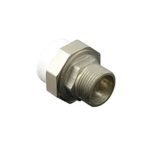 Raccords de tuyauterie PPR pour l'alimentation en eau chaude et froide, adaptateur PPR, joint d'union avec filetage mâle en laiton
