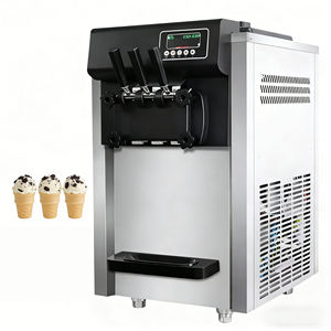 Máquina de helado suave de sobremesa de acero inoxidable para leche y agua, uso comercial en centros comerciales de alto tráfico, equipo comercial fiable - Product Image 2