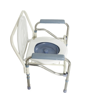 Chaise de toilette semi-acier réglable avec siège de toilette pour personnes âgées et femmes enceintes, taille standard, style moderne - Product Image 4