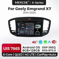 MEKEDE X40 Car-play 1280*720 Système multimédia automobile 8+128G DSP RDS 4G WIFI Android pour Geely Emgrand X7 2014-2020