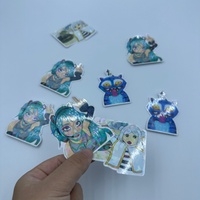Stiker Dekorasi Instrumen Musik Bertema Musik dengan Finishing Holografik Iridescent Kustom yang Dipersonalisasi untuk Biola, Keyboard, Drum, Ukulele, Gitar, dan Bass