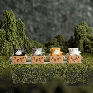 Figurine en résine BEST pour micro-paysage, modèle d'hibou 3D fait main, décoration miniature pour jardin féerique - Product Image 3