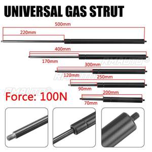 2 pièces vérins à gaz 200-500mm 100N 8mm pour capot, lit, fenêtre, bus, camping-cars et caravanes - Product Image 1