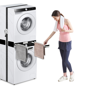 Kit d'empilage pour lave-linge et sèche-linge noir W521 - Product Image 1