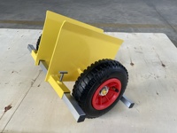 Chariot à panneaux réglables robustes, chariot à deux roues, capacité de 600 livres pour chariot de manutention