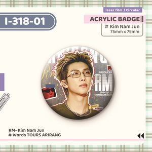 Broches et badges en film laser Kpop Jungkook V Jimin Jin <span class=keywords><strong>RM</strong></span> Karina Winter Bigbang I-DLE Suga – Emblèmes de mode pour sacs et vêtements - Product Image 2