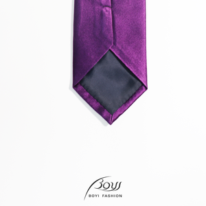 ربطات عنق رجالية فاخرة منسوجة بنقشة جاكار بـ 6 ألوان، عالية الجودة من الألياف الدقيقة، لون أرجواني جذاب مع ملصق مخصص للاستخدام الرسمي في الأعمال - Product Image 2