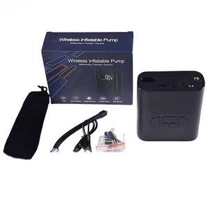 Compresseur d'<span class=keywords><strong>air</strong></span> sans fil portable, pompe à <span class=keywords><strong>air</strong></span> électrique pour vélo, scooter, avec lumière LED pour gonfler les pneus - Product Image 4