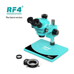 RF4 RF-7050Pro 7-50X Microscopio Trioculare Sincronizzato per Riparazione Componenti Elettronici PCB con Manopola di Ingrandimento a 6 Velocità e Blocco - Product Image 2