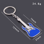 Porte-clés de guitare de simulation Idées cadeaux créatives Mini porte-clés de voiture de guitare électrique - Product Image 6