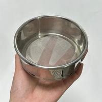 Tamis d'essai standard en acier inoxydable, tamis de laboratoire rond, tamis à sol, tamis à mailles pour l'analyse des particules industrielles, jardinage