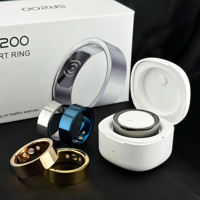 Smart Ring SR200 Fitness Tracking Heart Rate Steps Sleep Oxygen Mood Track Factory Manufacture