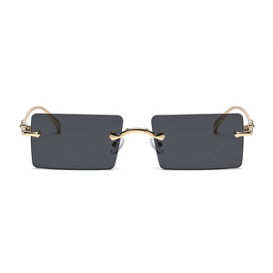Jamie 897 Square Frameless Sunglasses UV400 PC Lens Unisex Street Style - Product Image 5