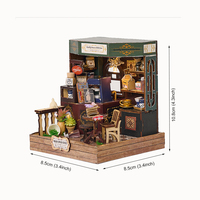 IIECREATE Maison de poupée en bois, puzzle, jouet DIY, kit de maison miniature pour enfants, modèle éducatif, meubles, Casa De Munecas En Miniatura