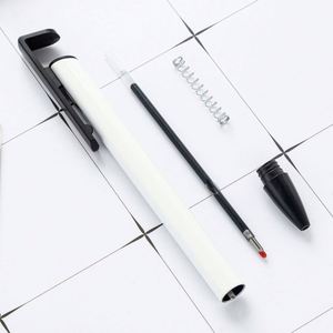Stylo à bille en métal durable imprimé en sérigraphie avec support de téléphone - Stylos promotionnels personnalisés - Product Image 4