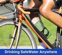 Bouteille d'eau sport personnalisée pour la gym, 32 oz, en Tritan isolé magnétique avec support pour téléphone, garde au chaud et au froid