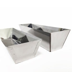 Bac à mortier en acier inoxydable pour plâtre, ciment et jointoiement – Outil de finition pour maçonnerie et béton - Product Image 3