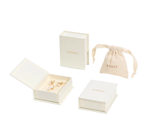 Customized logo Luxury square Book-shaped Eco-friendly Jewelry <b>Box</b> Magnetic Closure Reusable Black Necklace Ring <b>Storage</b> - Product Image 1