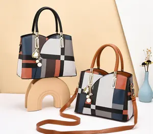 Neue Lattice hohe Kapazität Mode Trend Messenger-Taschen Luxus-Damen-Taschen Damenhandtaschen Tote-Tasche