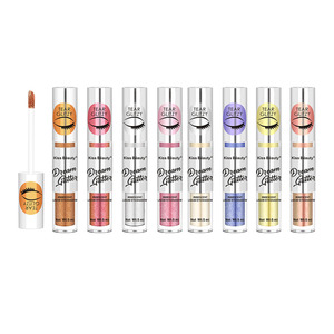Kiss Beauty 8 Shades 5ml <span class=keywords><strong>Eyeshadow</strong></span> cair tahan air Glitter warna-warni produk Makeup kosmetik tabung kustom Label pribadi - Product Image 2