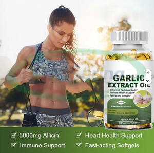 Vitaspring <span class=keywords><strong>Halal</strong></span> Zwarte Knoflookolie Zachte <span class=keywords><strong>Capsule</strong></span> 500Mg 1000Mg Supplement Bulk Knoflookolie Softgel Capsules - Product Image 3