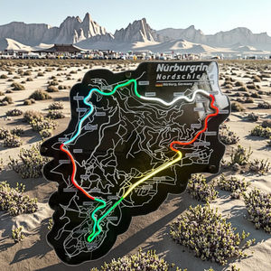 カスタムレーシングマンケイブLEDネオンアクリルサイン ルサイル国際サーキット DC電源 多色点滅装飾サイン - Product Image 5