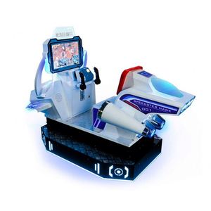 เครื่องเกมจำลองการบินสปีดอีเกิล อุปกรณ์เกมอาร์เคดแบบหยอดเหรียญ เกมบินพร้อมฟังก์ชั่นเคลื่อนไหว ไฟ LED โครงสร้างโลหะสแตนเลส - Product Image 6