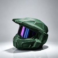 Ensemble de casque de costume d'Halloween en EVA pour adulte, personnage commandant, adapté aux jeux de rôle
