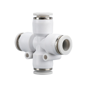 ข้อต่อลมแบบเร็ว PZA 6 มม. แบบไขว้สี่ทาง PK 6 มม. ข้อต่อสายลมห้าทางแบบหลายหัว - Product Image 2