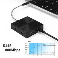 Hub USB-C multi port kustom pabrik mendukung cetak logo desain/fungsi warna hub port TYPE-C
