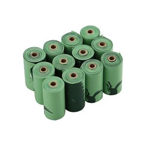 Sacs poubelles recyclables personnalisés en usine, sacs à déjections canines biodégradables, compostables, jetables et parfumés - Product Image 4