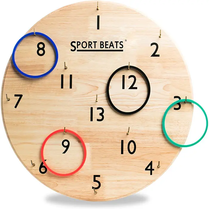 Yard Games Wooden Ring Toss Game Set Outdoor Lawn Games for Adults and Family