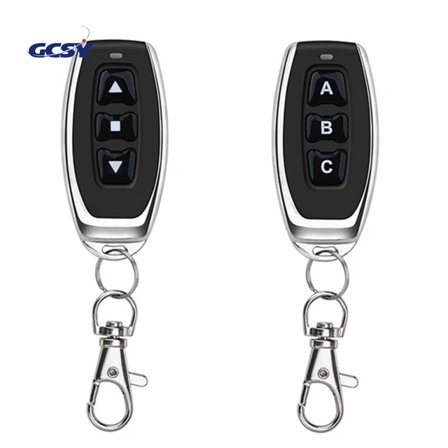 QIACHIP KT05 433Mhz 2 Button 3 Button Metal Remote Control Learning Code EV1527 Wireless Transmitter