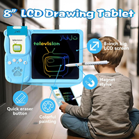 Máquina de Aprendizaje Temprano Bilingüe Árabe-Inglés para Niños, Lector de Tarjetas Flash con Tableta de Dibujo, Juguete Educativo