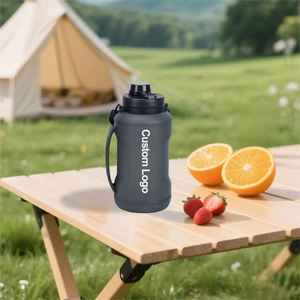 Camping Large Capacity Direct-<b>Drink</b> Mouthpiece Carry Handle Silicone Stylish Gym Water <b>Bottle</b> for Promotion - Product Image 2