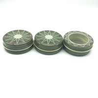 Boîte en aluminium ronde colorée de 40 ml pour le stockage du safran, récipient en aluminium, boîte en étain