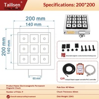 Table de fixation électromagnétique permanente Tailisen pour machines de fraisage, perçage et tournage CNC