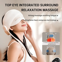 2-in-1-Kopf-Augenmassagegerät Elektrischer Wärme kompression luftdruck Vibrierendes Augen massage gerät Helmkopf-Kopfhaut massage gerät