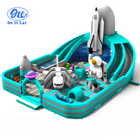 Nouveau château gonflable pour enfants, trampoline intérieur et extérieur, grand toboggan, combinaison d'obstacles, château malicieux