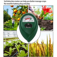 pH-mètre analogique pour sol avec sonde métallique pour l'analyse des sols de jardin, vente en gros d'usine OEM