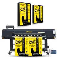 Impresora de Inyección de Tinta UV de Rollo a Rollo Mimage de 1.8 m (6 Pies), Impresora de Pancartas con Película CMYK W V, Material de Publicidad para Interiores y Exteriores, Plotter