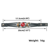 Bracelet personnalisable en cuir et acrylique pour fan de club de baseball - Léger et étanche pour événements sportifs et sports d'équipe